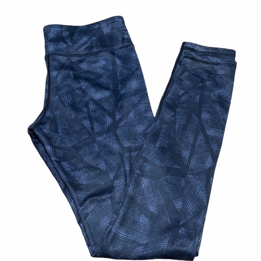 Head multi colored gray blue leggings